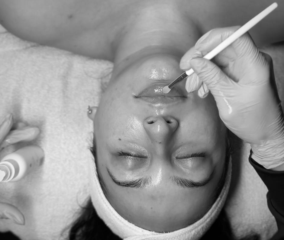 Clean, professional medical spa treatment room with neutral tones at KL Skin + Co in Hilton Head